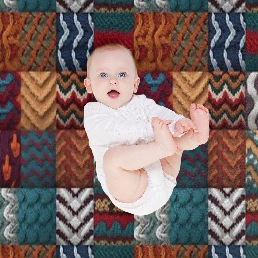 Cosiness Knitted And Crocheted Wrinkle-free Throw Blanket