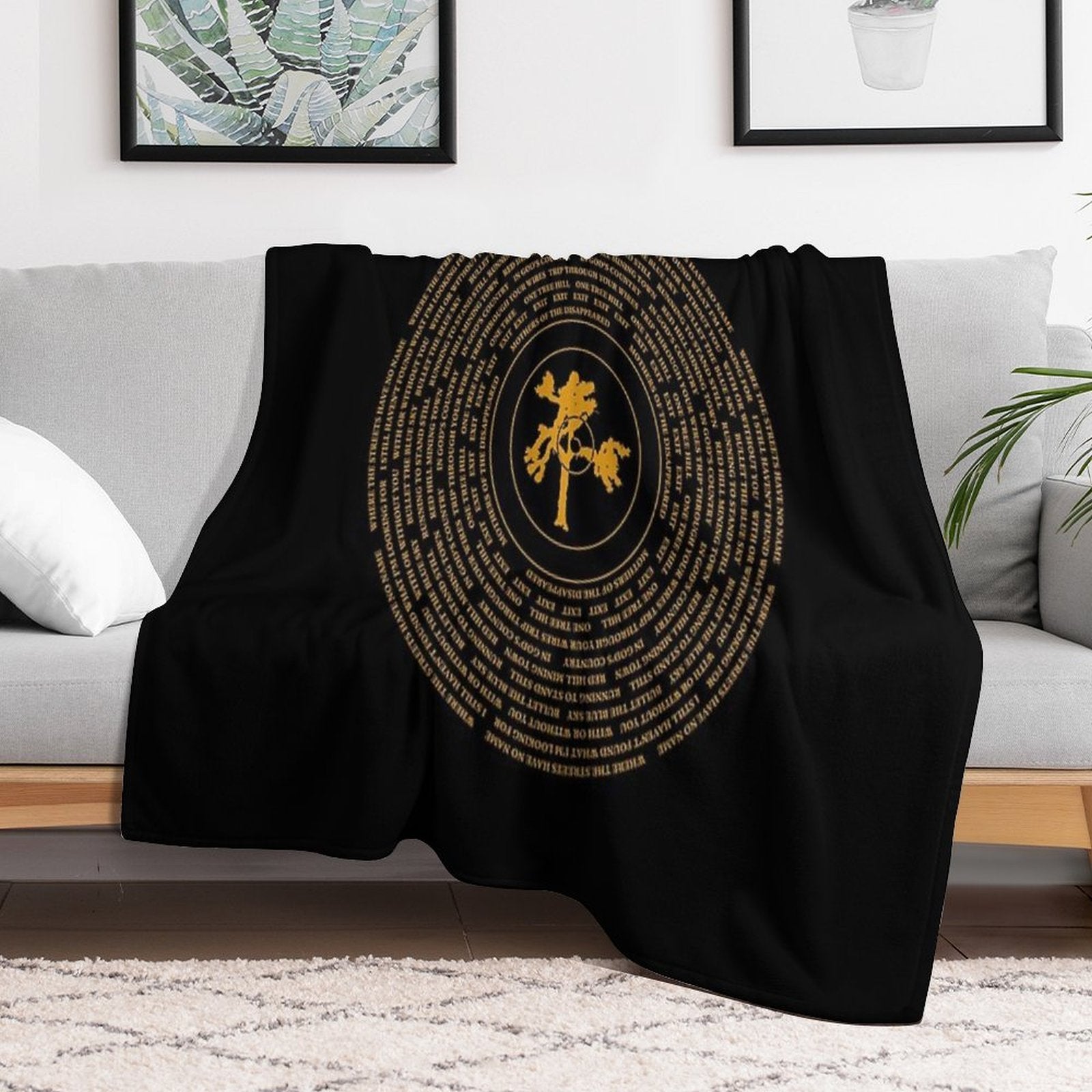 Joshua Tree Vinyl Machine-washable Throw Blanket