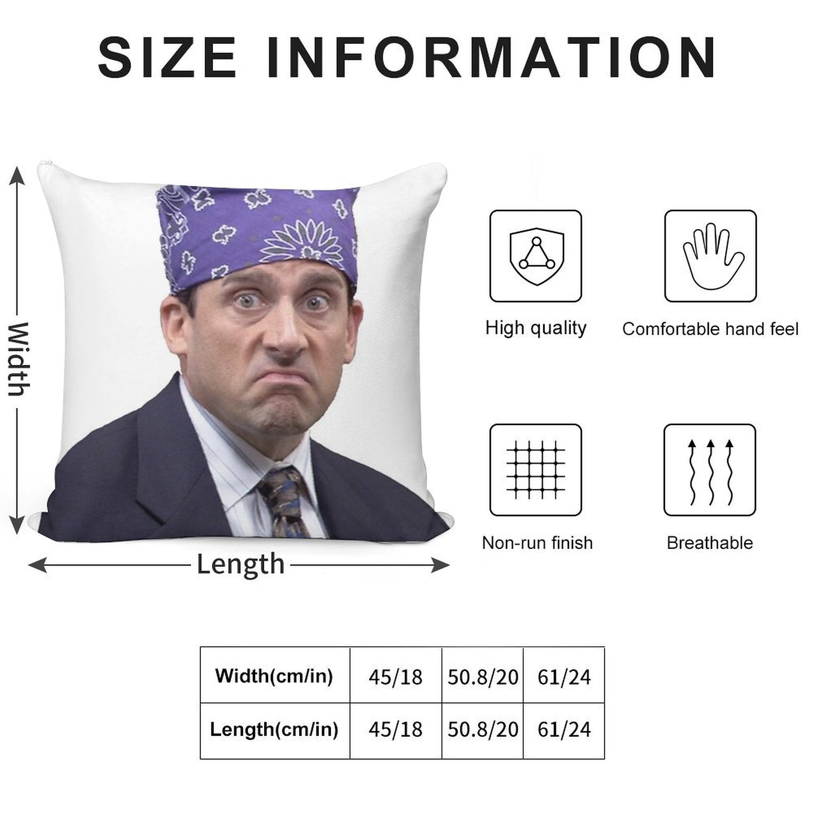 Prison Mike Full Color Soft Gift Ready Throw Pillow