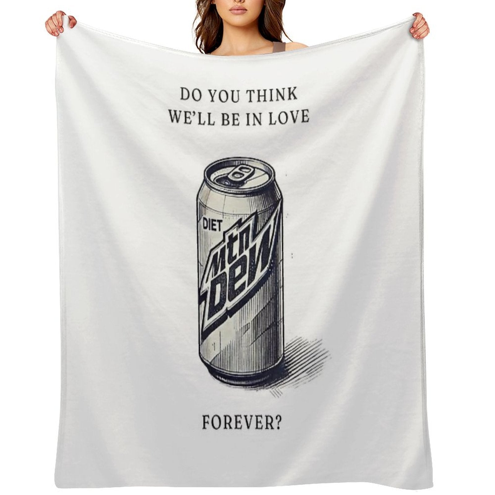 Diet Mountain Dew - Lana Del Ray Minimalist Print All-season Throw Blanket