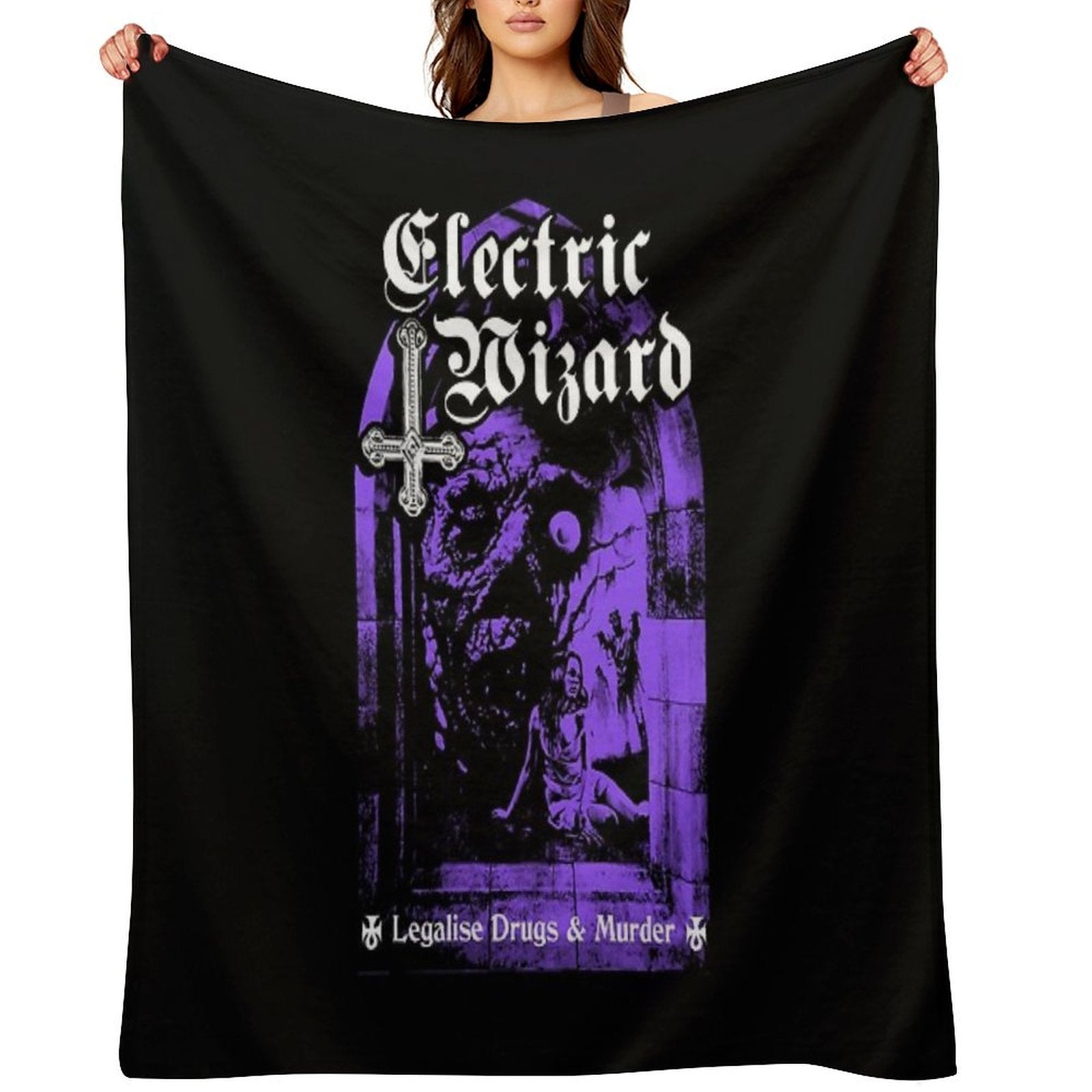 Electric Wizard - Legalise It Wrinkle-free Throw Blanket