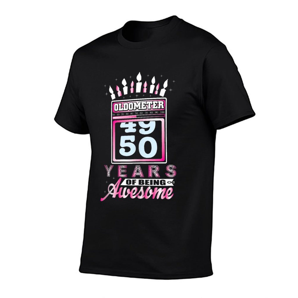 Oldometer 50 50th Birthday Gift Christmas  Polyester Blend T-Shirt