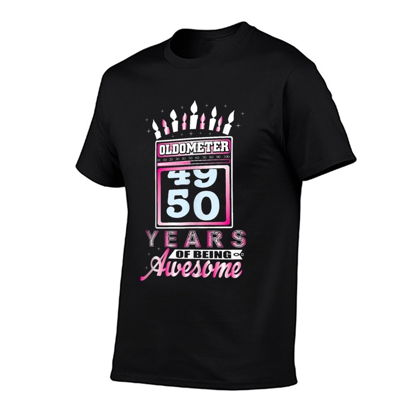 Oldometer 50 50th Birthday Gift Christmas  Polyester Blend T-Shirt