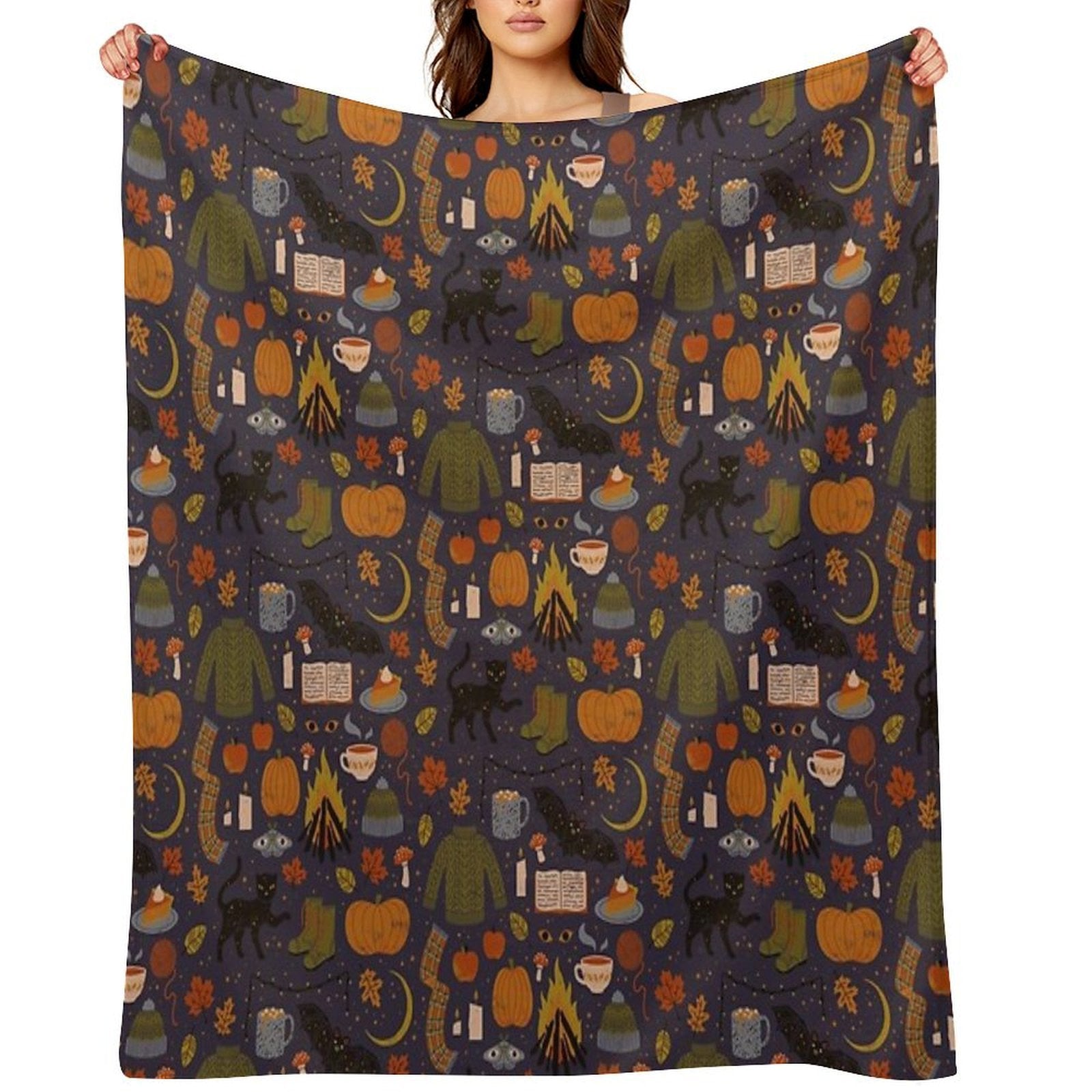 Autumn Nights Comfort Throw Blanket