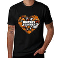 History Teacher Heart Autumn Thanksgiving Womens Mens Kids  Vintage-inspired T-Shirt