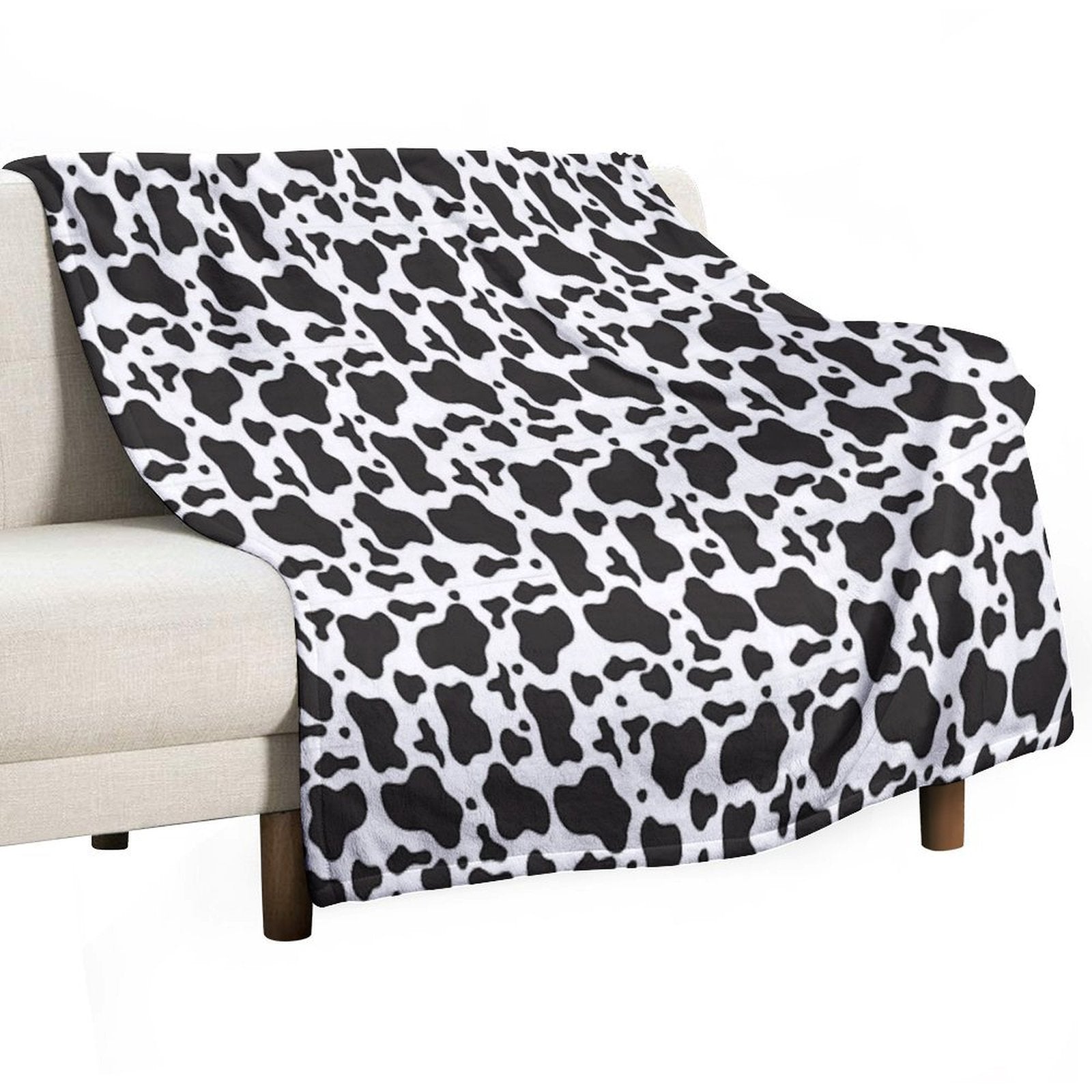 Cow Print Duvet Cover Velvety-soft Throw Blanket