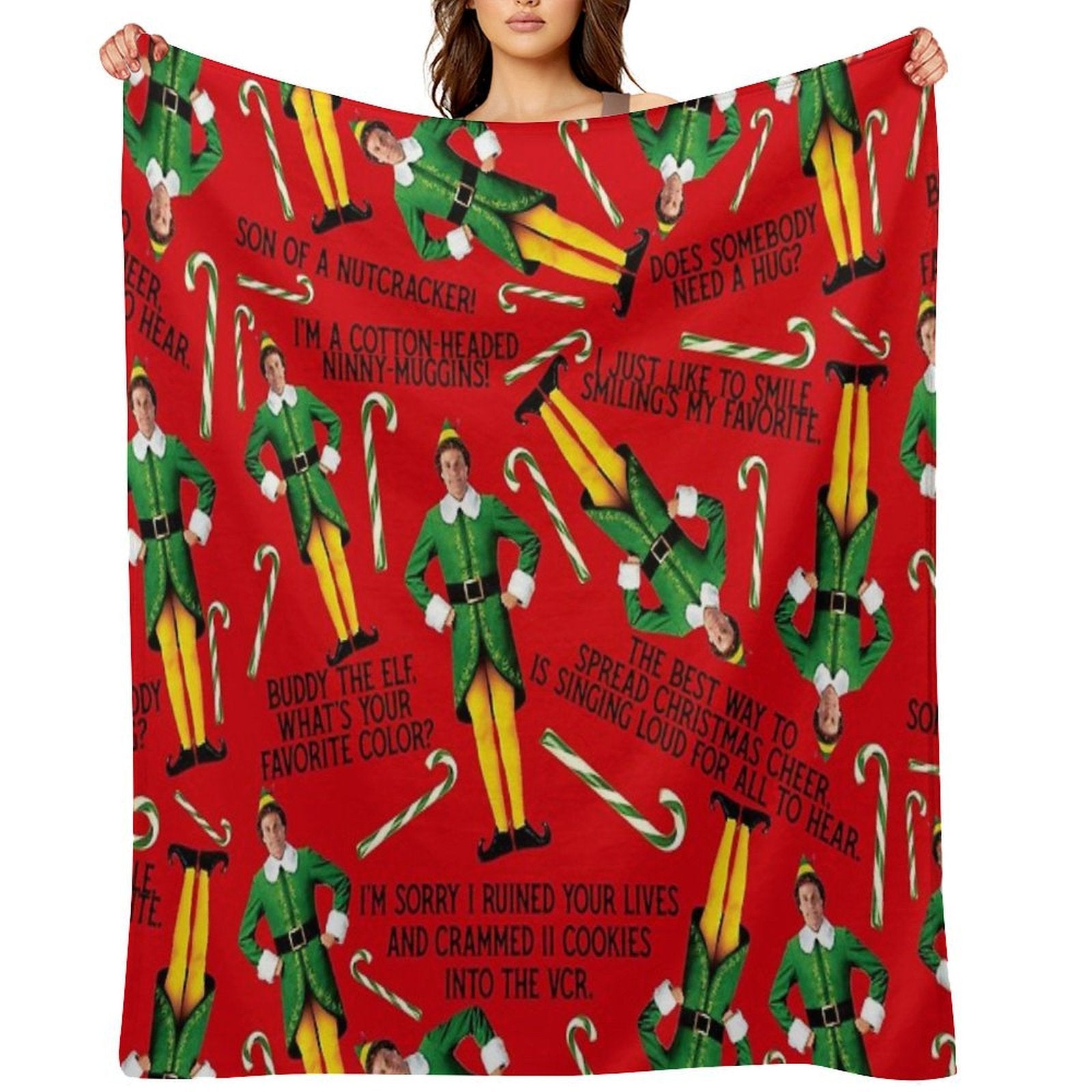 Buddy The Elf Print Gift-ready Throw Blanket