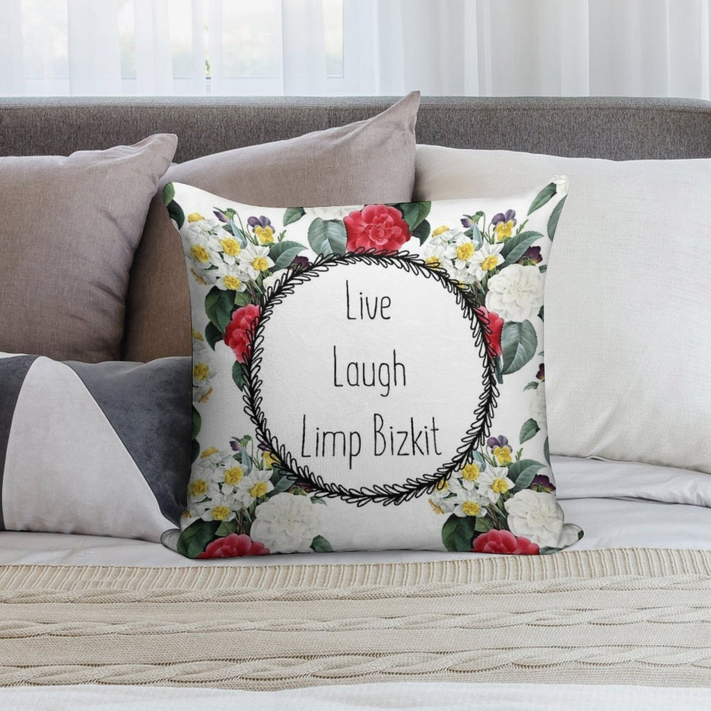 Live Laugh Limp Bizkit Soft Gift Ready Throw Pillow