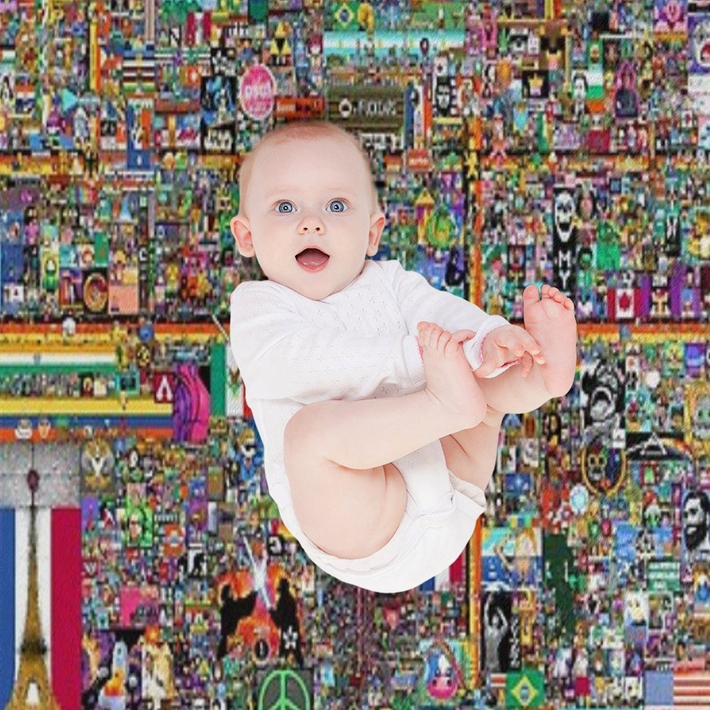 Rplace - Reddit Digital Art - 2022 Sustainable Throw Blanket
