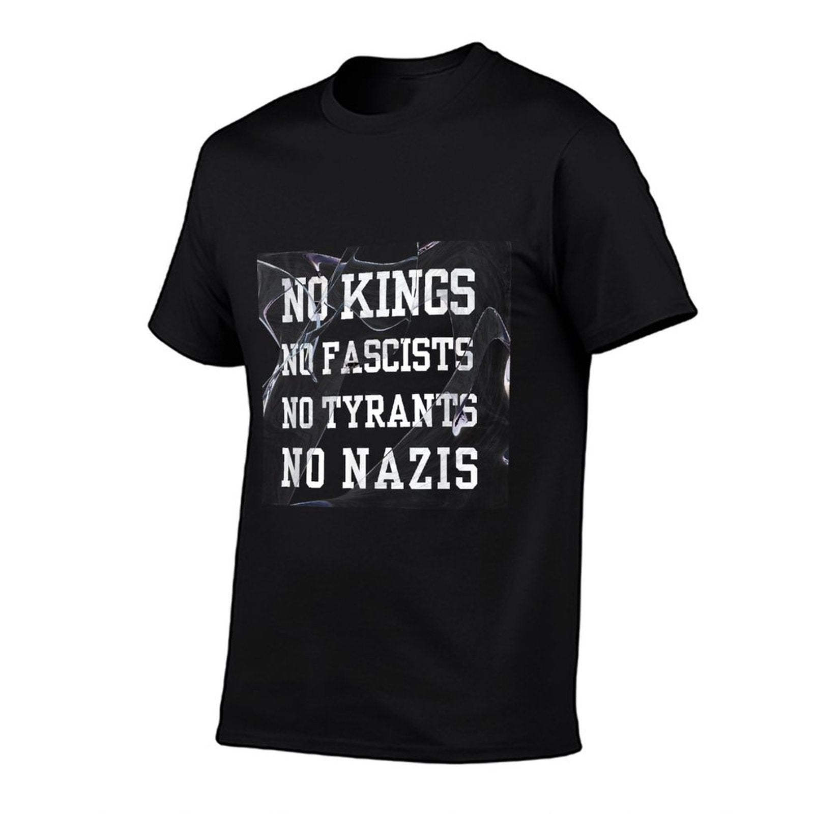 No Kings in America, No Fascists We The People Political  Cotton T-Shirt