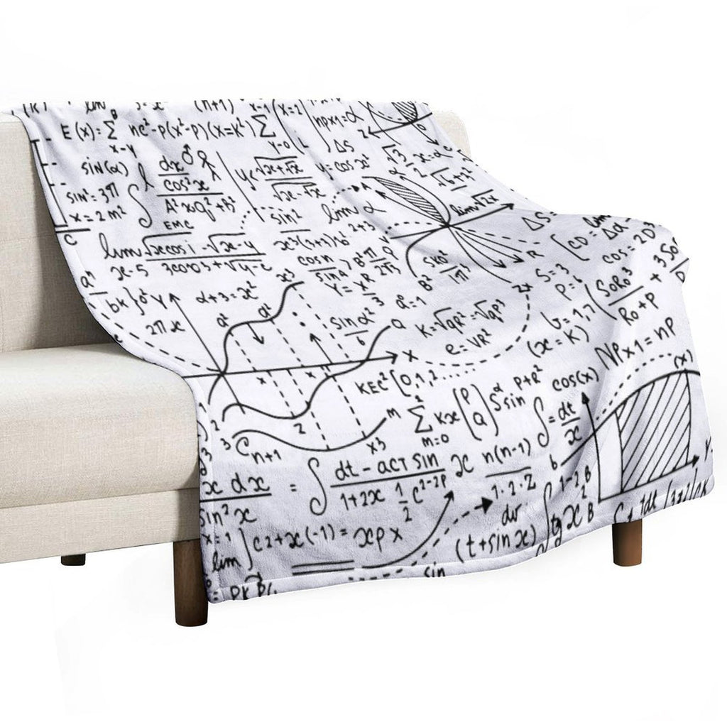 Math Equations And Mathematical Patterns Versatility Throw Blanket