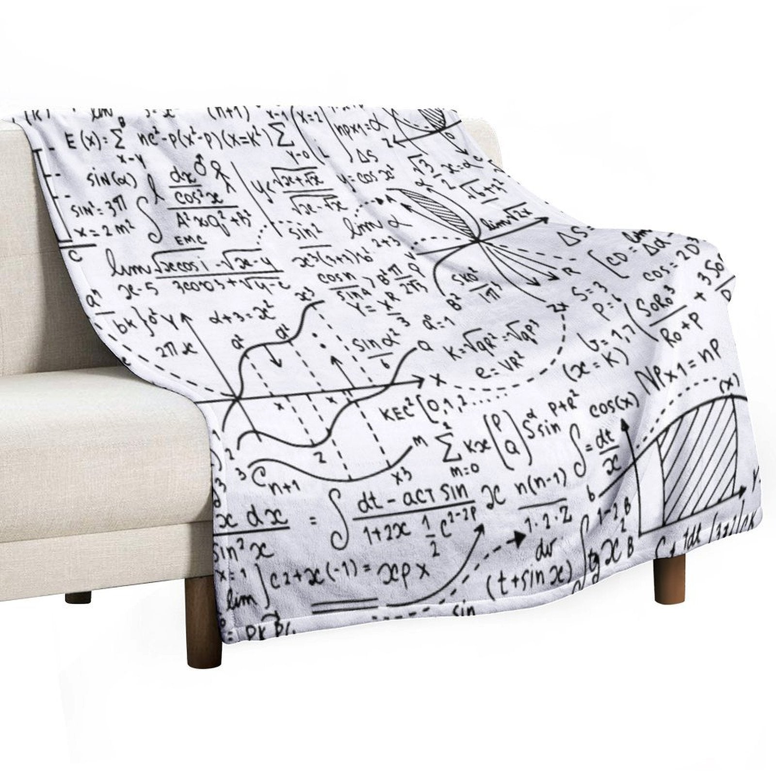 Math Equations And Mathematical Patterns Versatility Throw Blanket