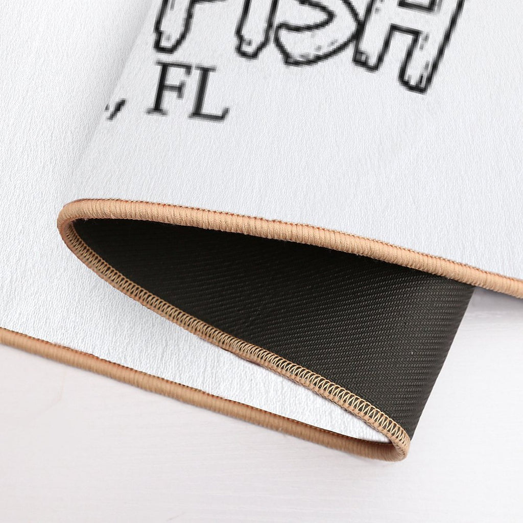 Rooster Fish Flagler Beach, Florida  Dirt-Trapping Bath Mat