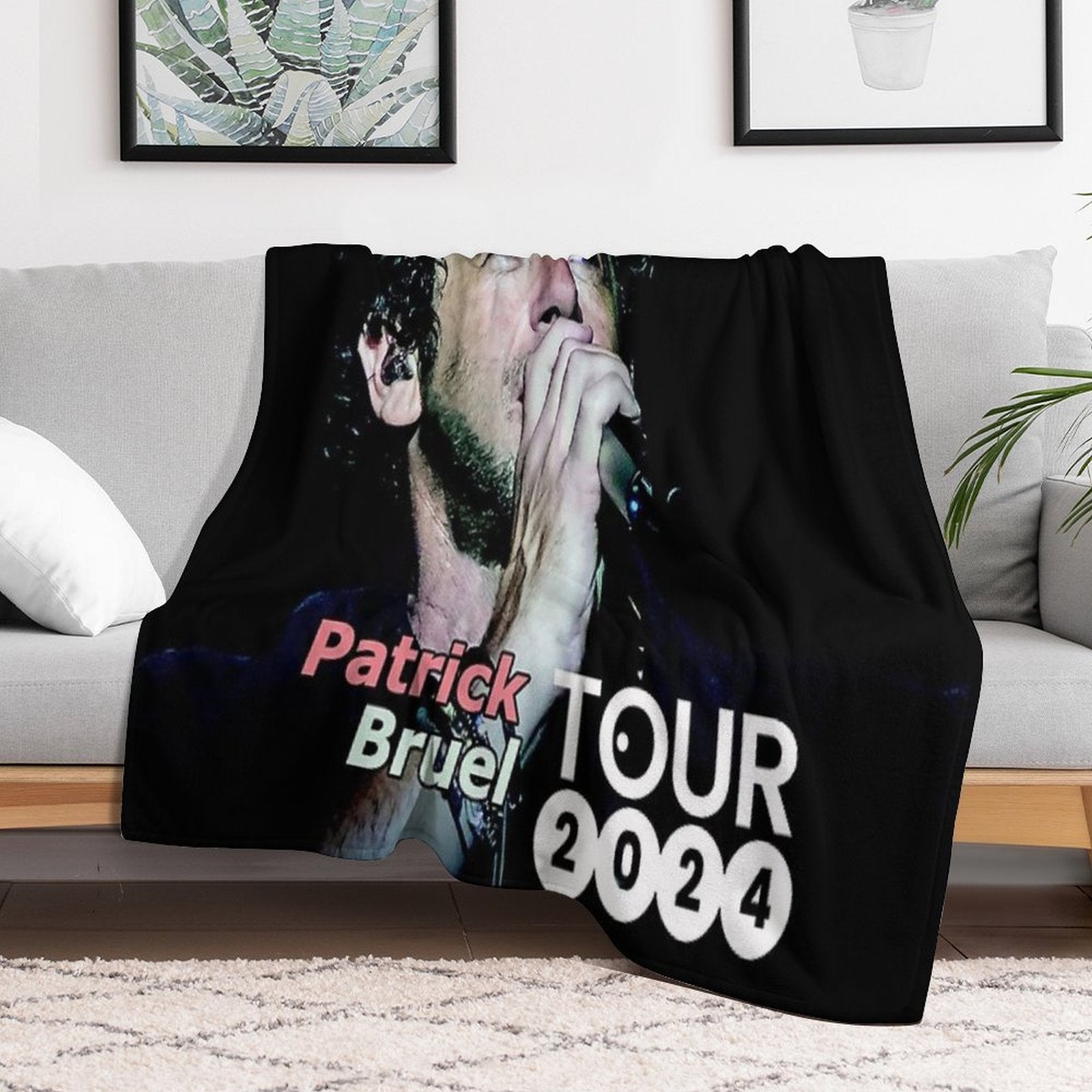 Bilanya Patrick Bruel Show Tour TOURNEE En ACOUSTIQUE 2022 Comfort Throw Blanket