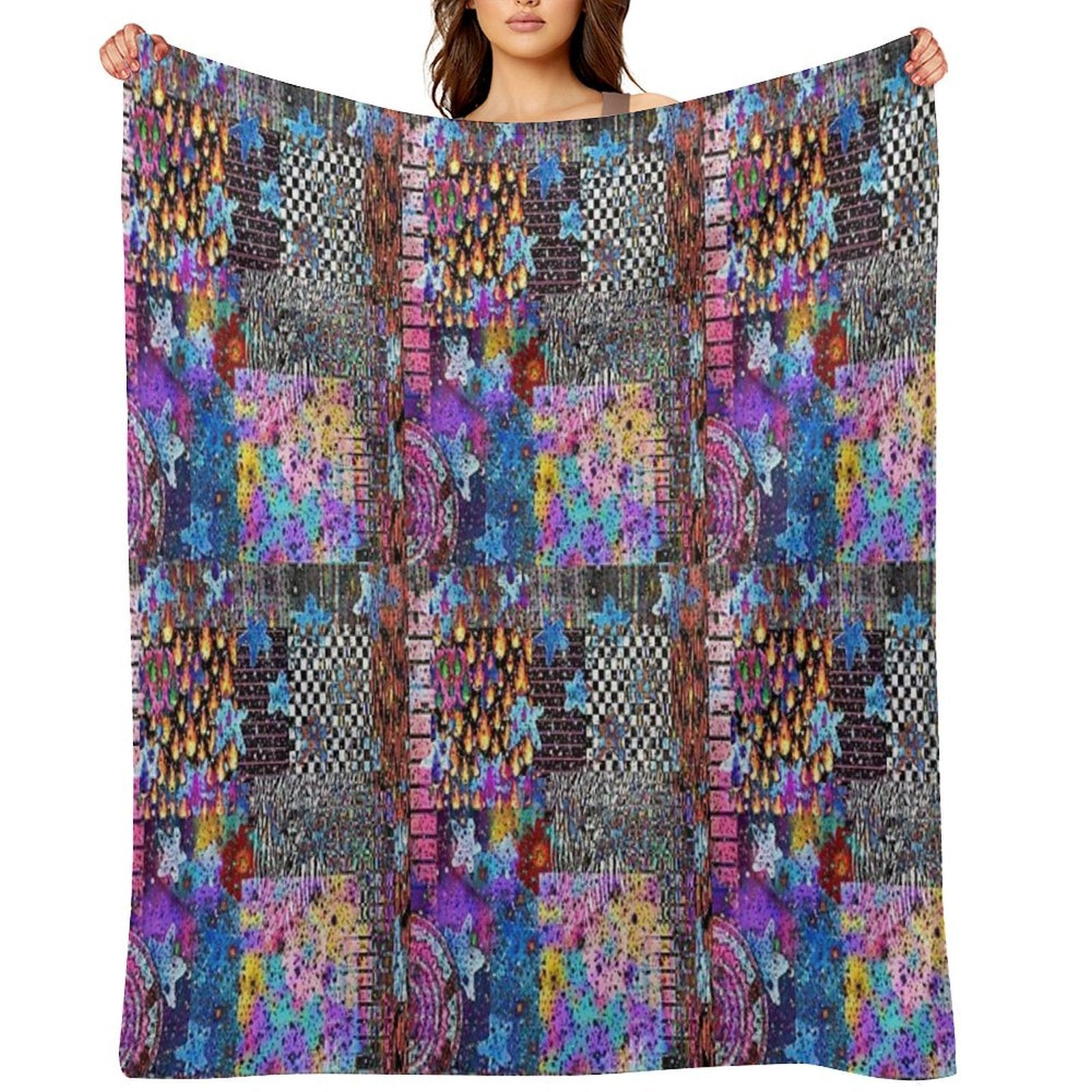Printed Symphony Anti-pilling Throw Blanket