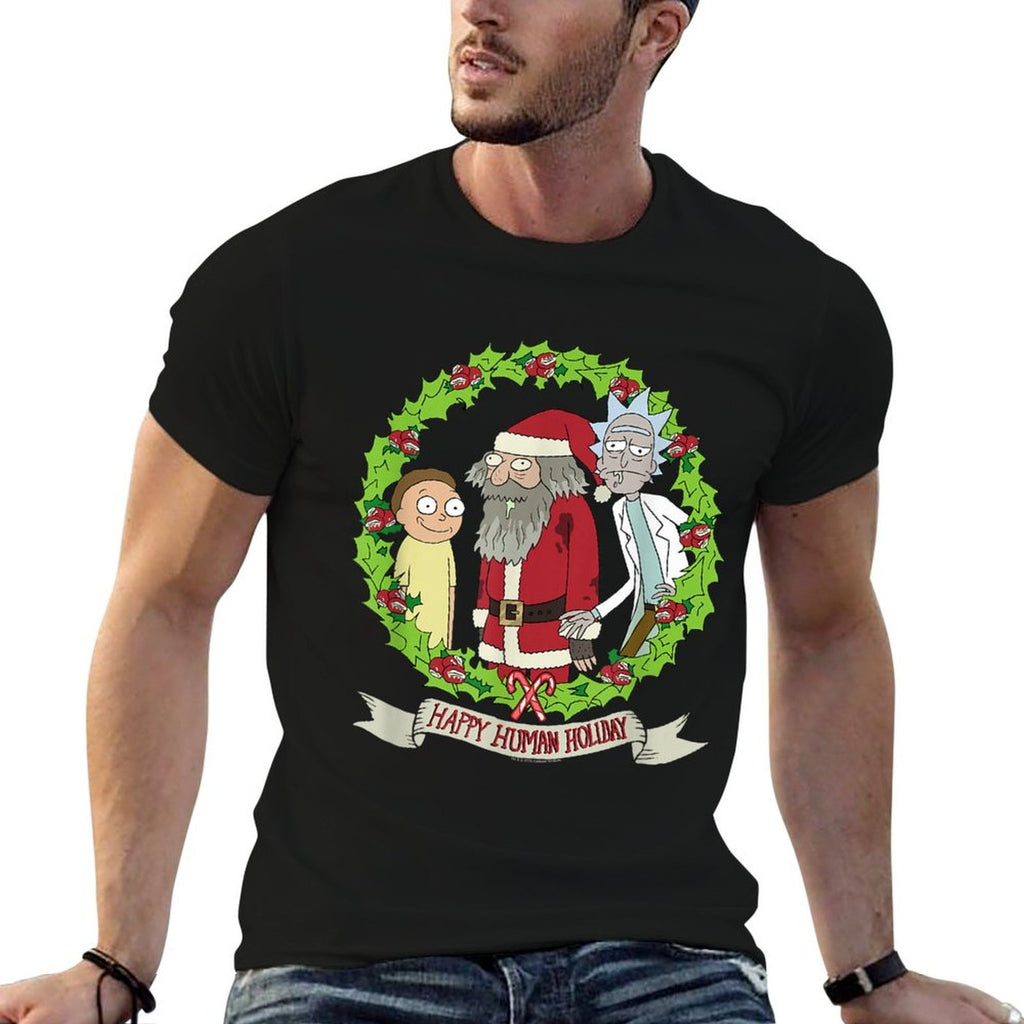 Rick And Morty Happy Human Holiday Morty Ruben Rick T-shirt  Odor-resistant T-Shirt