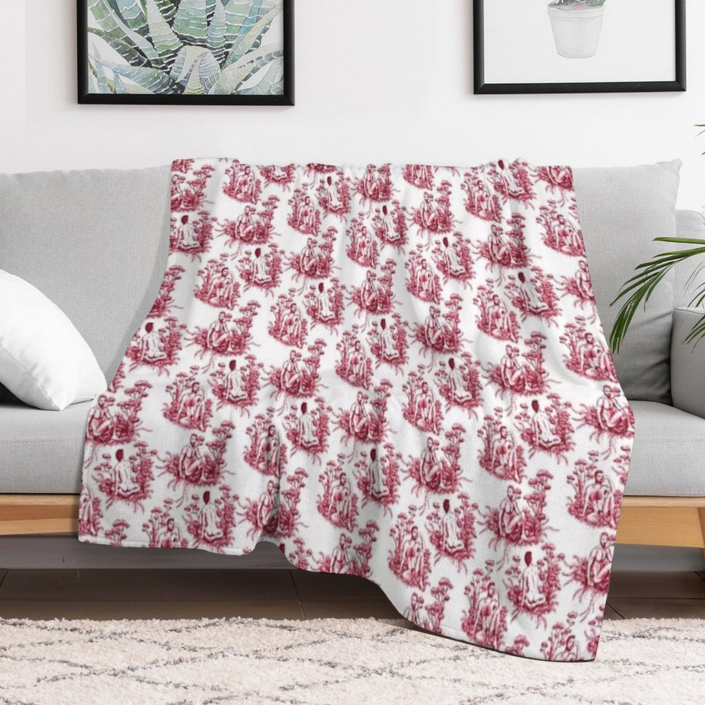 Men Toile Comfort Throw Blanket