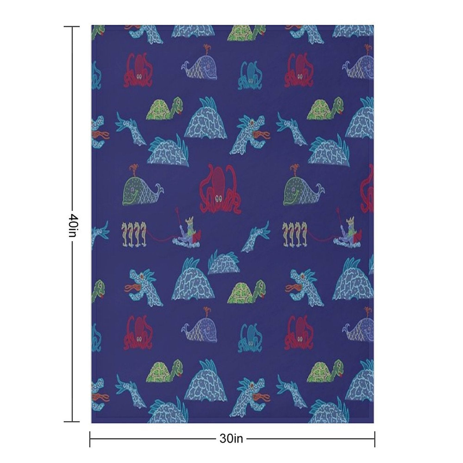 Electrical Water Pageant Shrink-resistant Throw Blanket