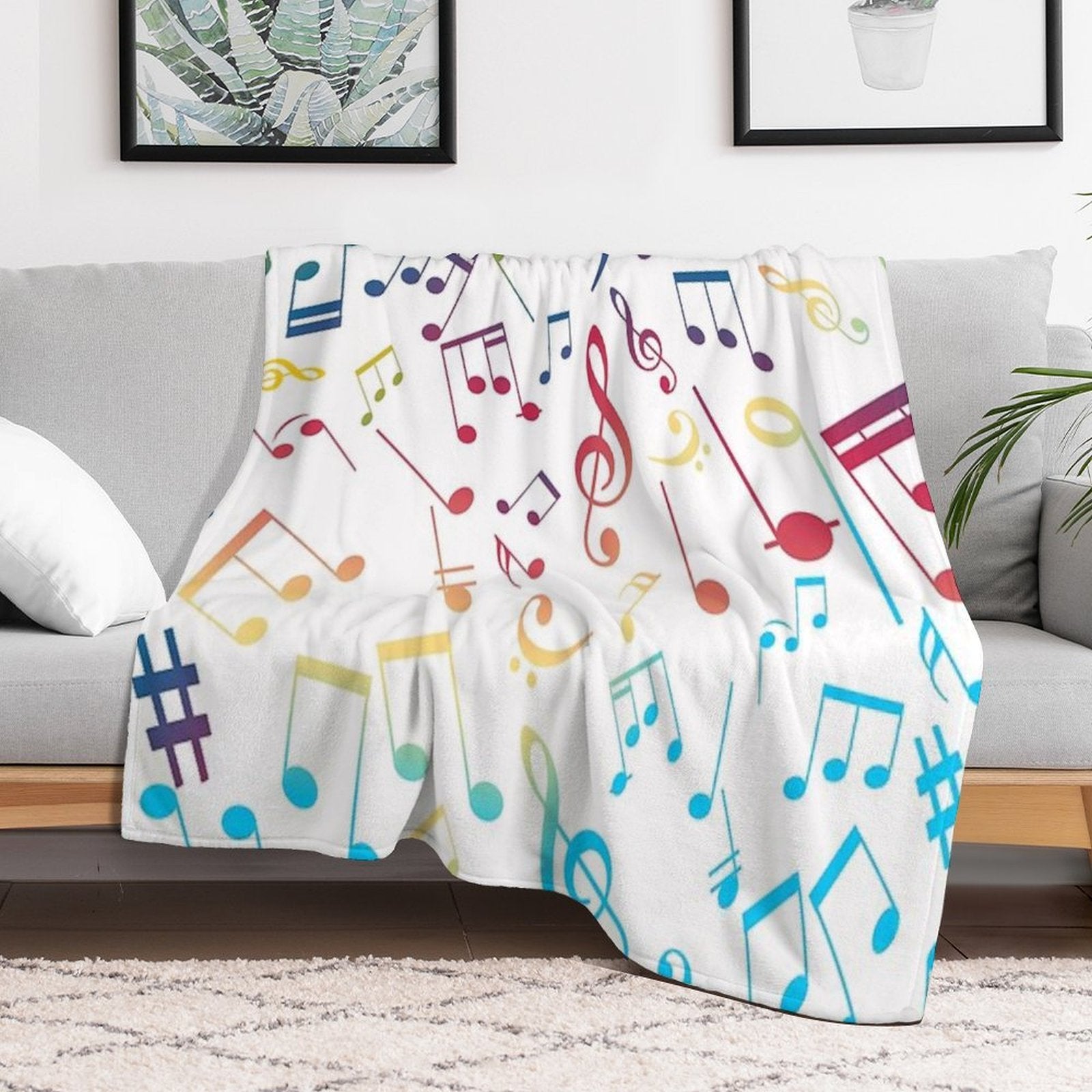 Musical Notes XIII Premium Throw Blanket
