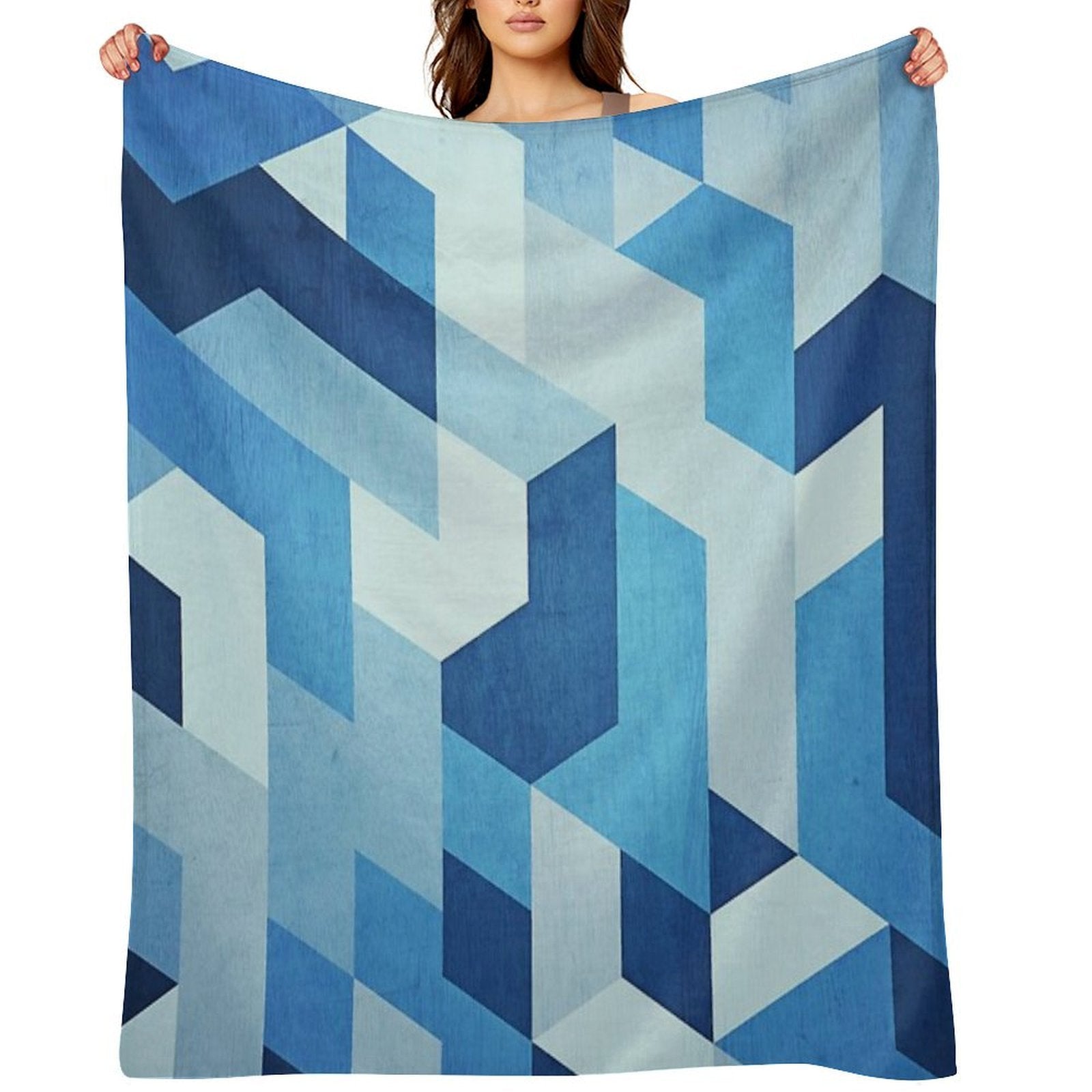 Abstract Geometry Compact Throw Blanket