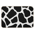 Black Abstract Pebbles Pattern  Slip-Resistant Bath Mat