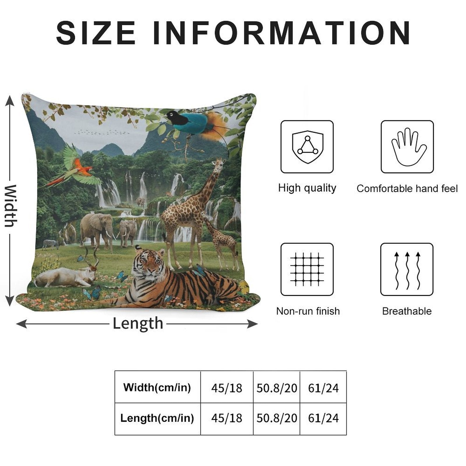 NEW WORLD Soft Easy Maintenance Throw Pillow