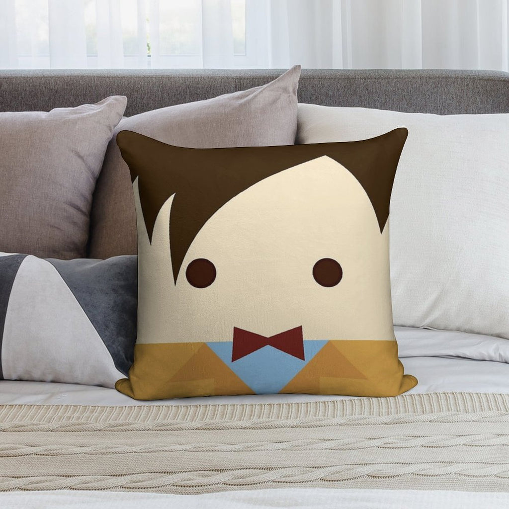 11th Doctor, Matt Smith Soft Durable Construction Throw Pillow