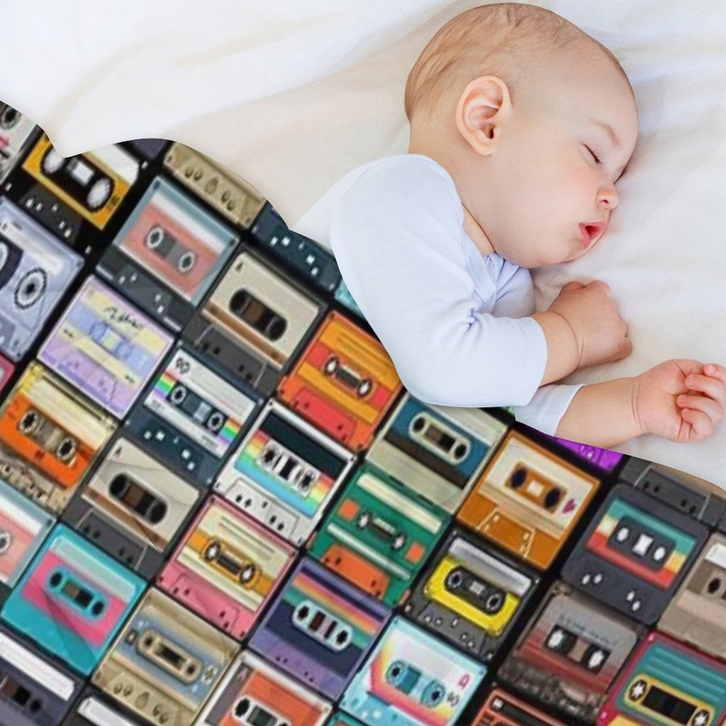 Cassette Tape Velvety-soft Throw Blanket