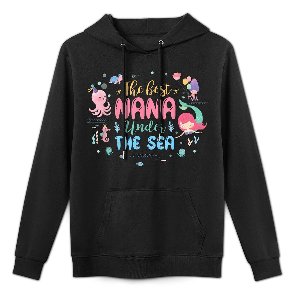 Birthday Girl The Best Nana Under The Sea Kangaroo Pocket Hoodie
