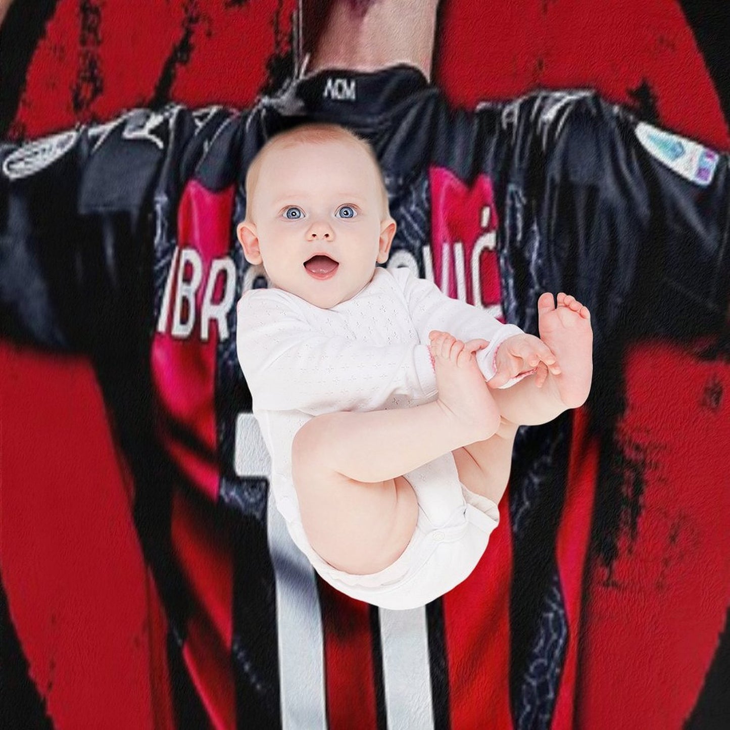 Zlatan Ibrahimovic Ac Milan Lightweight Throw Blanket