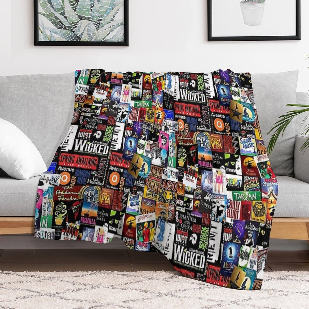 Collage II Musical All-season Throw Blanket