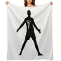 Christiano Ronaldo  CR7  Shadow Design Machine-washable Throw Blanket