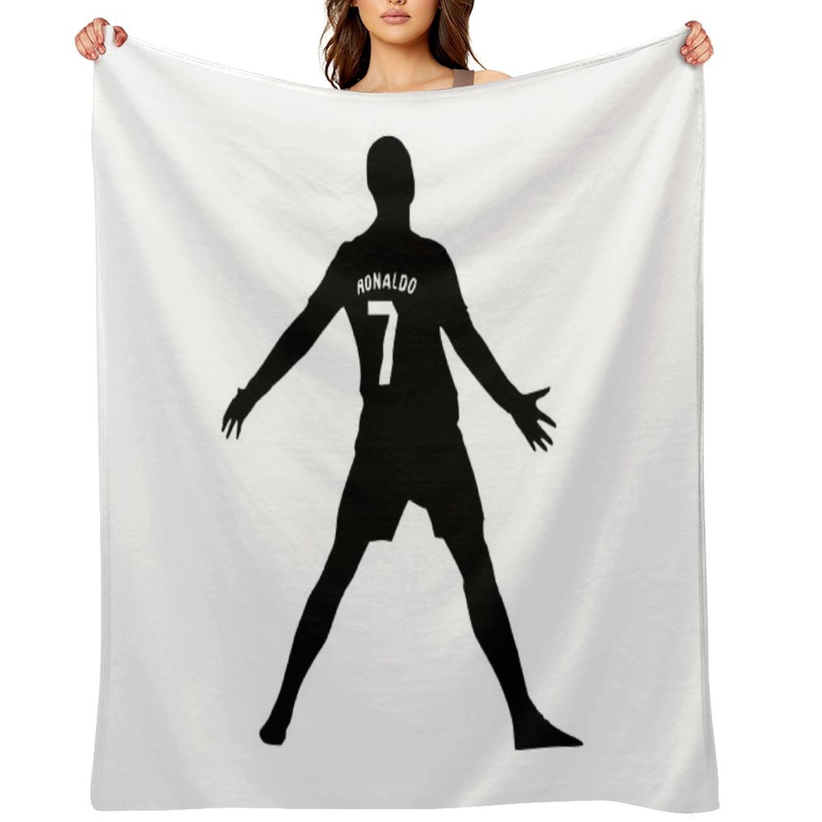 Christiano Ronaldo  CR7  Shadow Design Machine-washable Throw Blanket