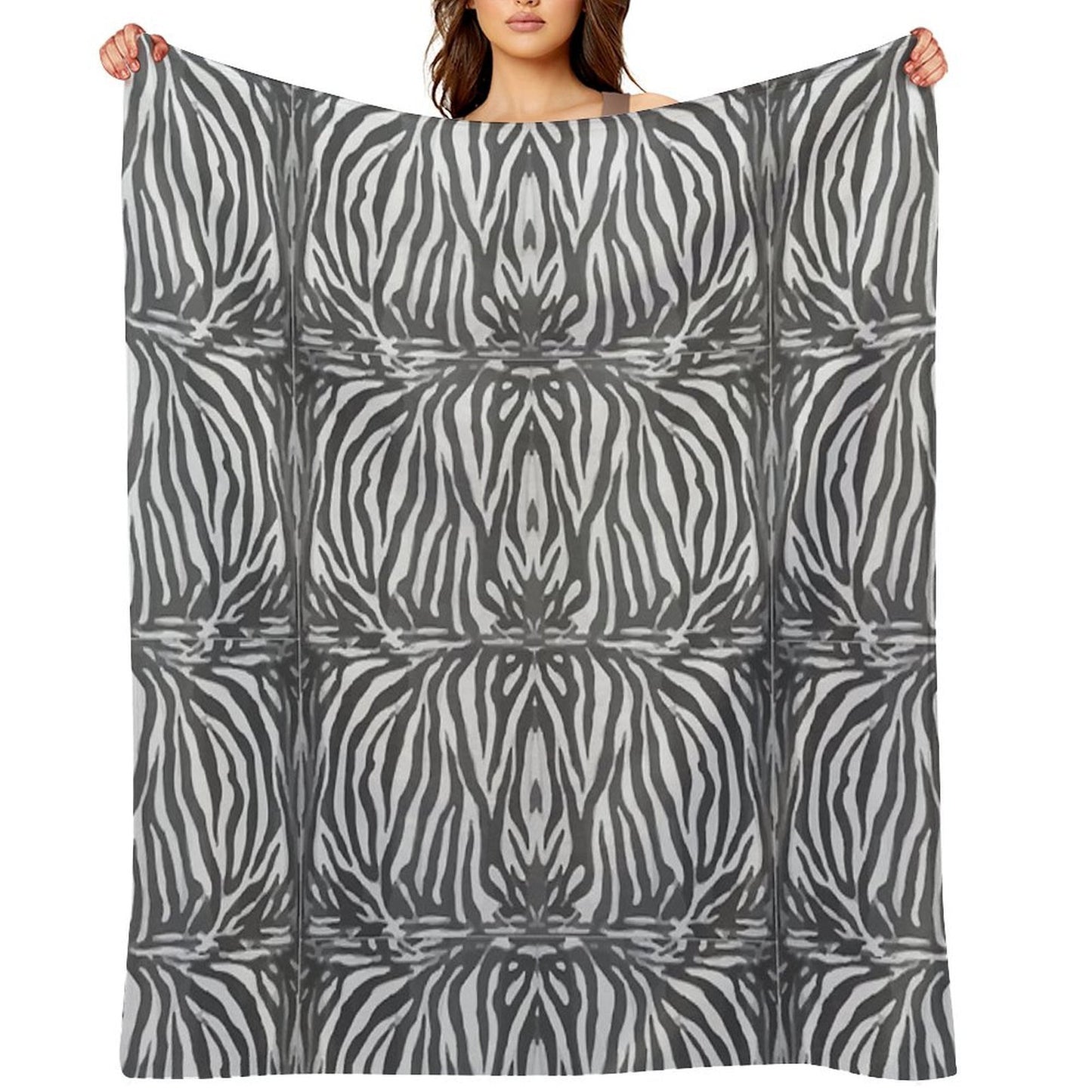 ZEBRA Simple Design Anti-pilling Throw Blanket