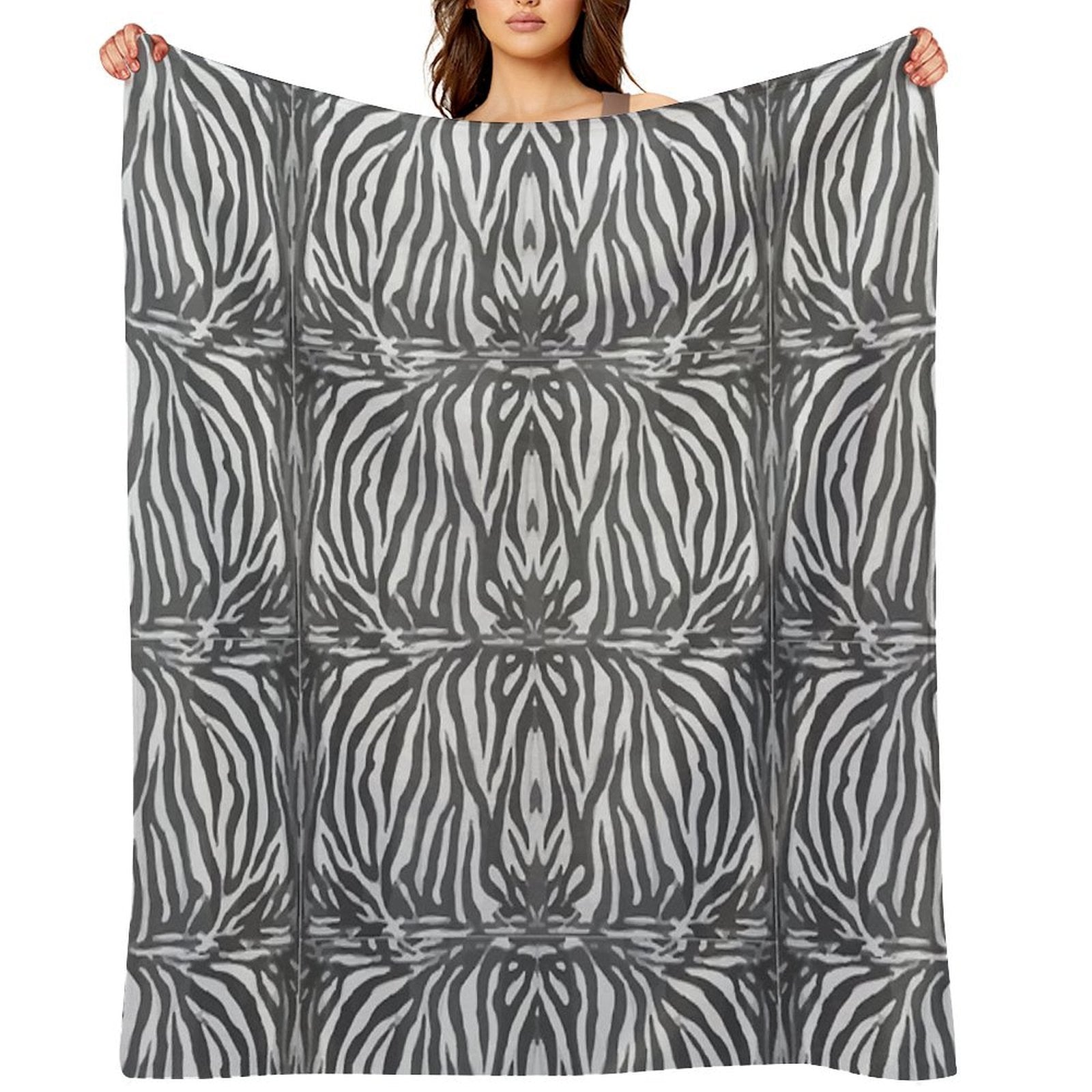 ZEBRA Simple Design Anti-pilling Throw Blanket