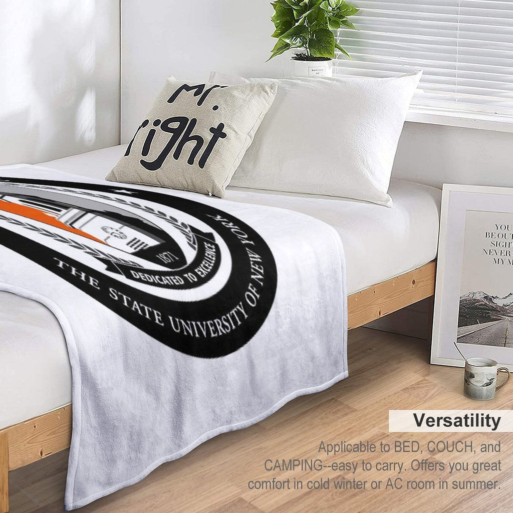 SUNY Buffalo St. College Easy Care Throw Blanket
