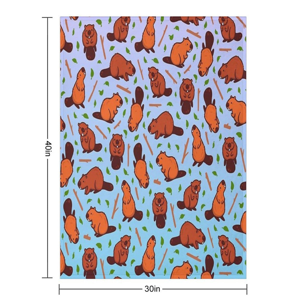 Beaver FevEr Anti-pilling Throw Blanket