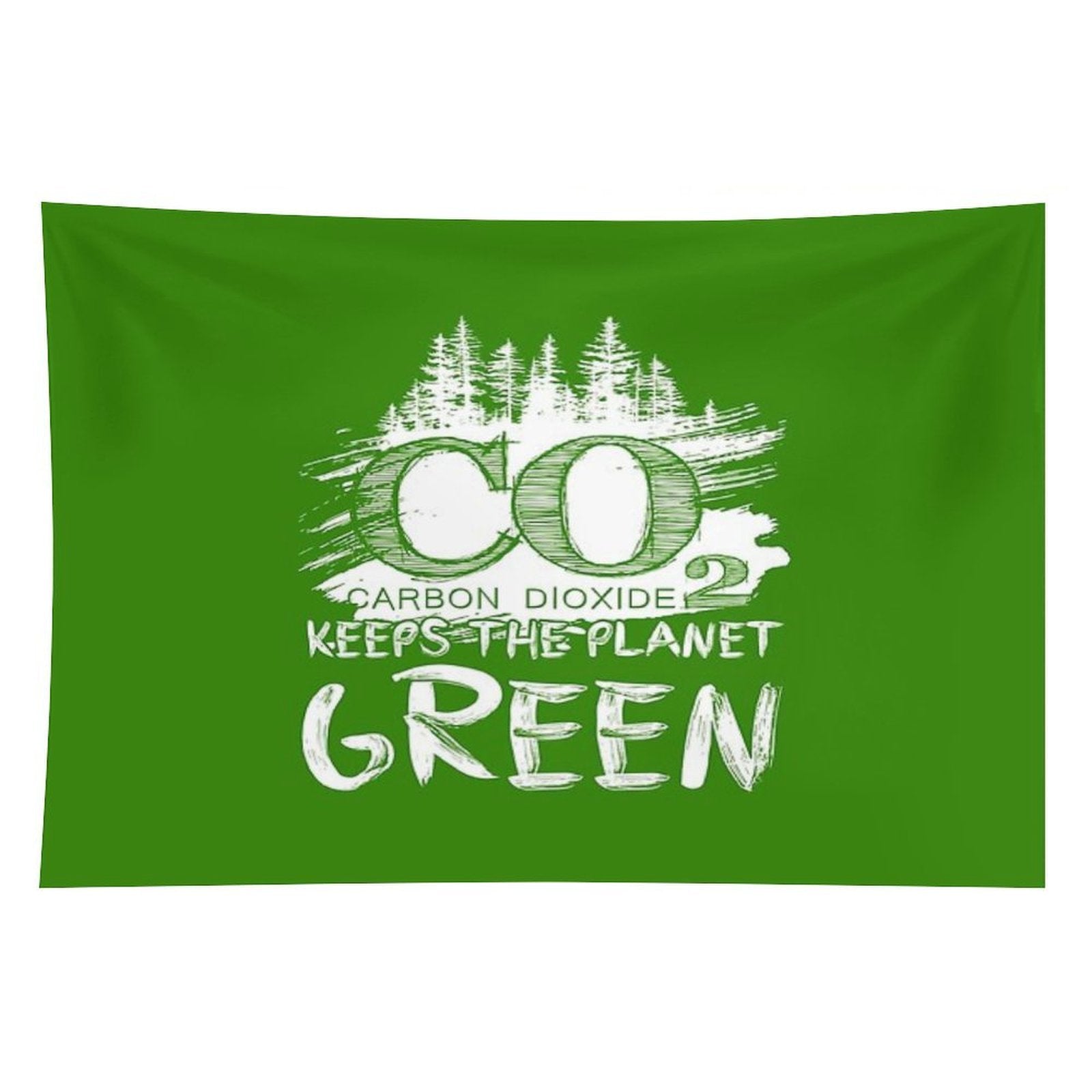 CO2 Keeps The Planet Green Tapestry