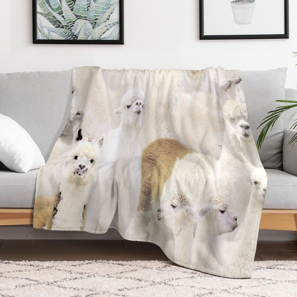 Alpacas All-season Throw Blanket