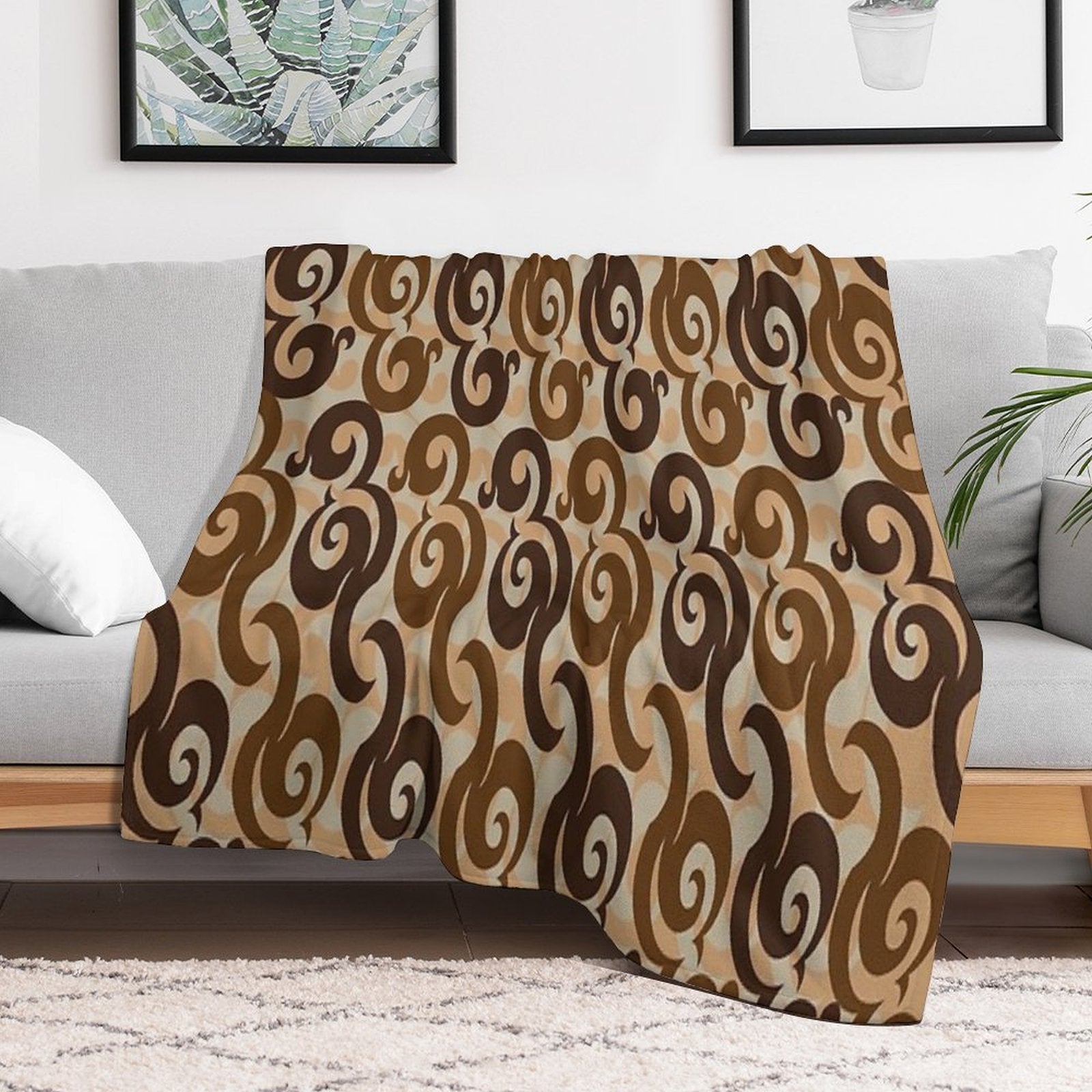 Abstract Decorative Cute Ethnic Design6 Multi-functional Throw Blanket