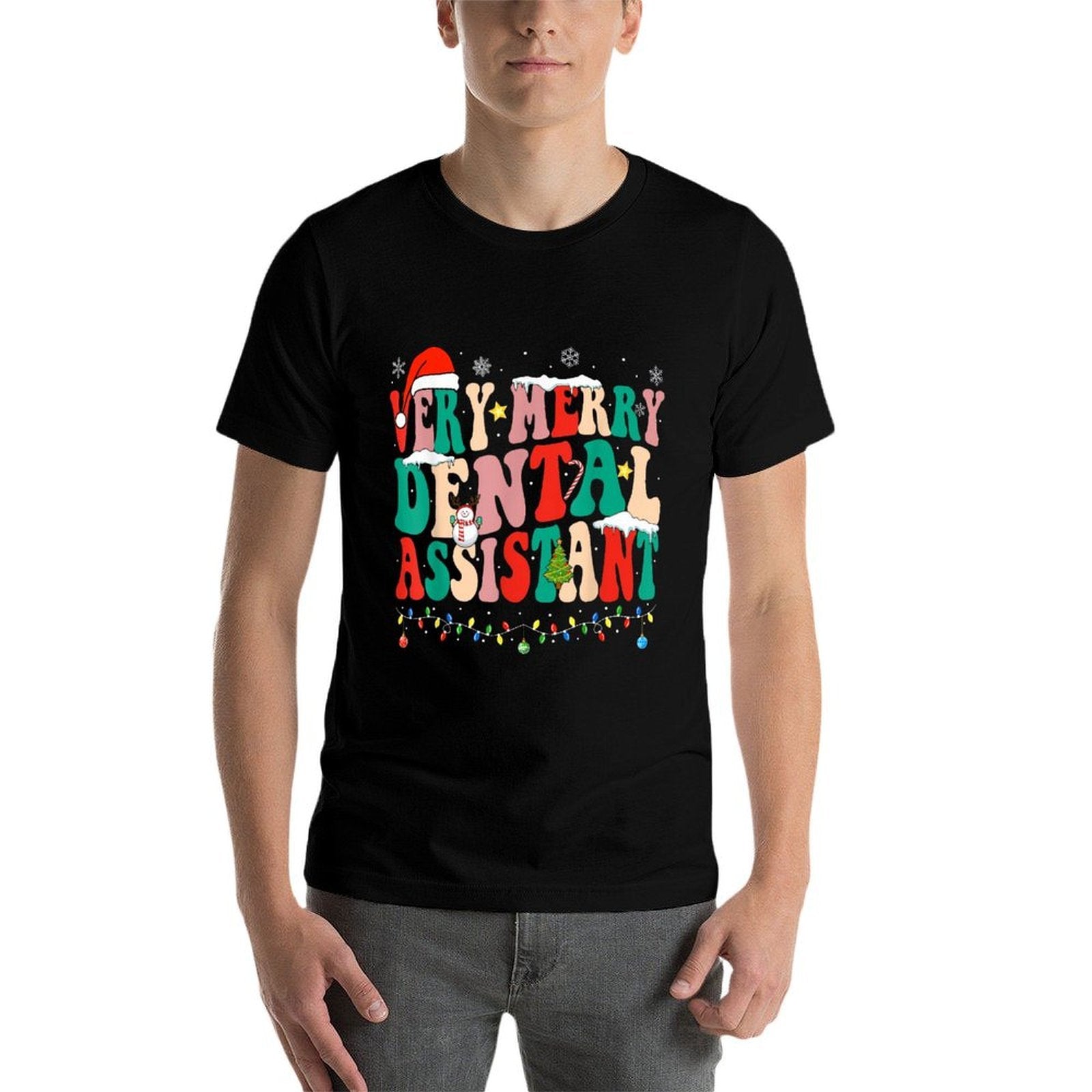 Very Merry Dental Assistant Christmas Dental Assistant  Relaxed-fit T-Shirt