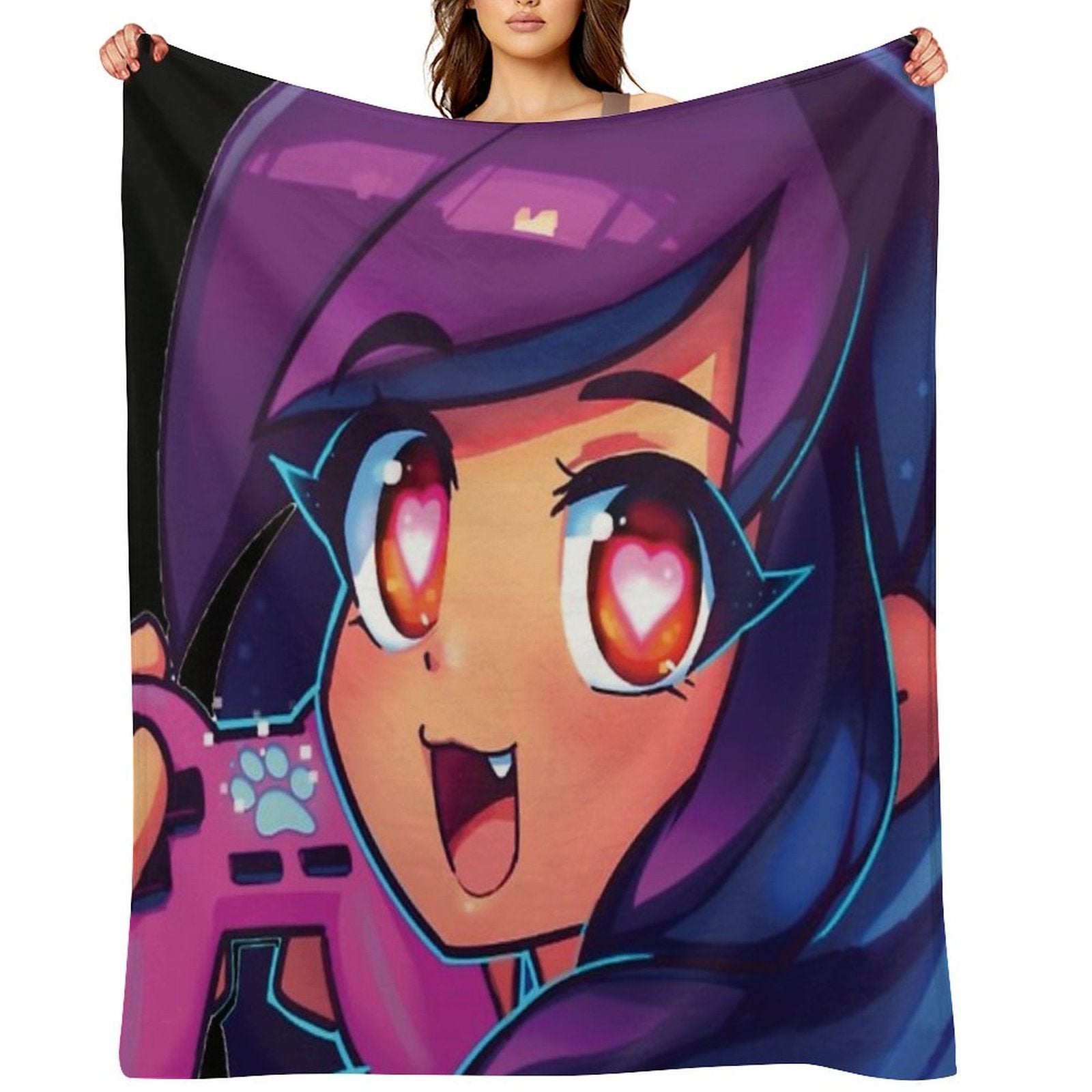 Aphmau with Video Game Durable Throw Blanket