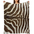 Furry Zebra Butt Photo Comfort Throw Blanket