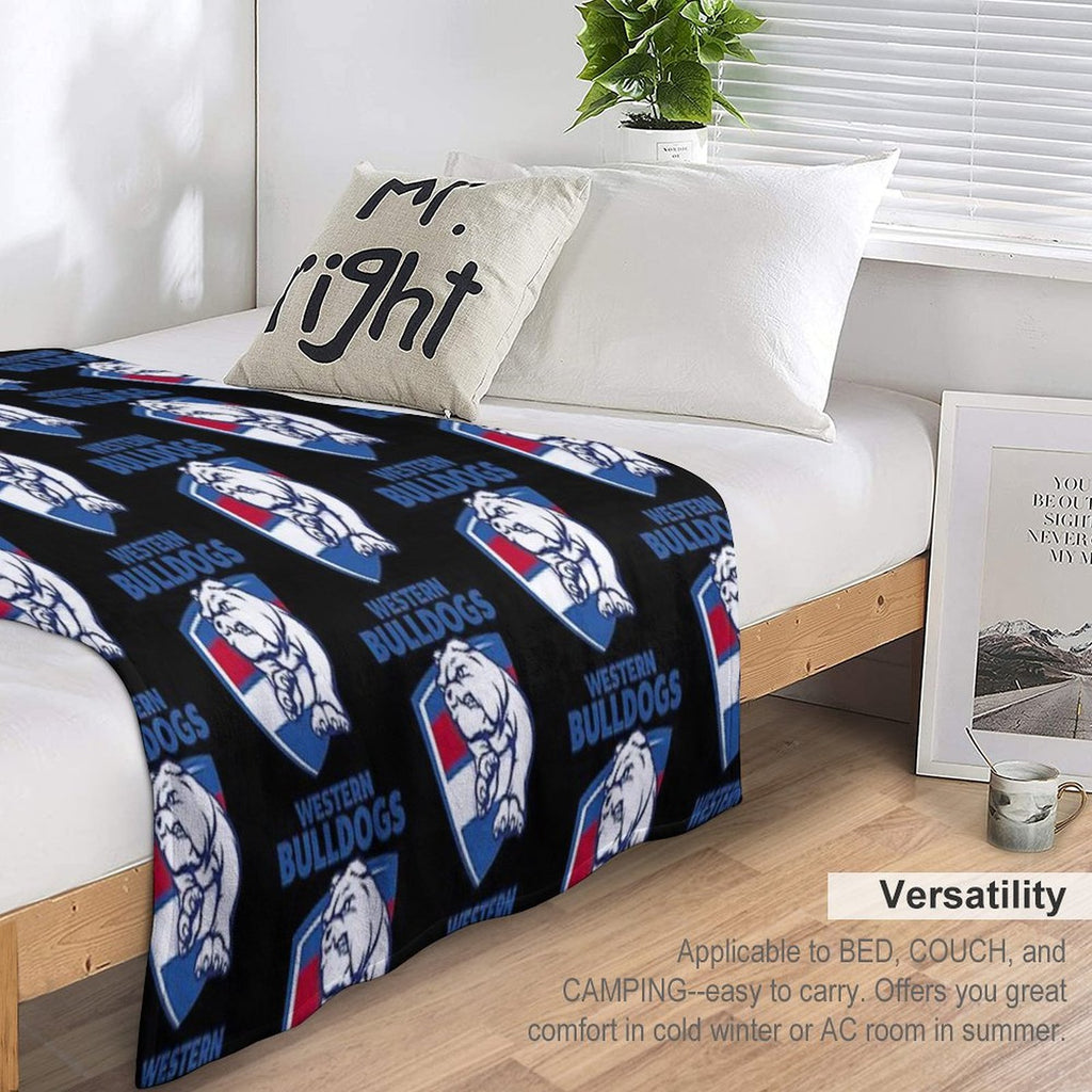 Bulldogs-western Machine-washable Throw Blanket
