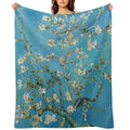 1890-Vincent Van Gogh-Almond Blossom-73.5x92 Versatility Throw Blanket