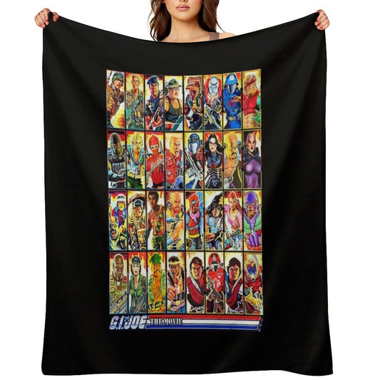 G.I. Joe in The 80s! Movie Edition! Travel-friendly Throw Blanket