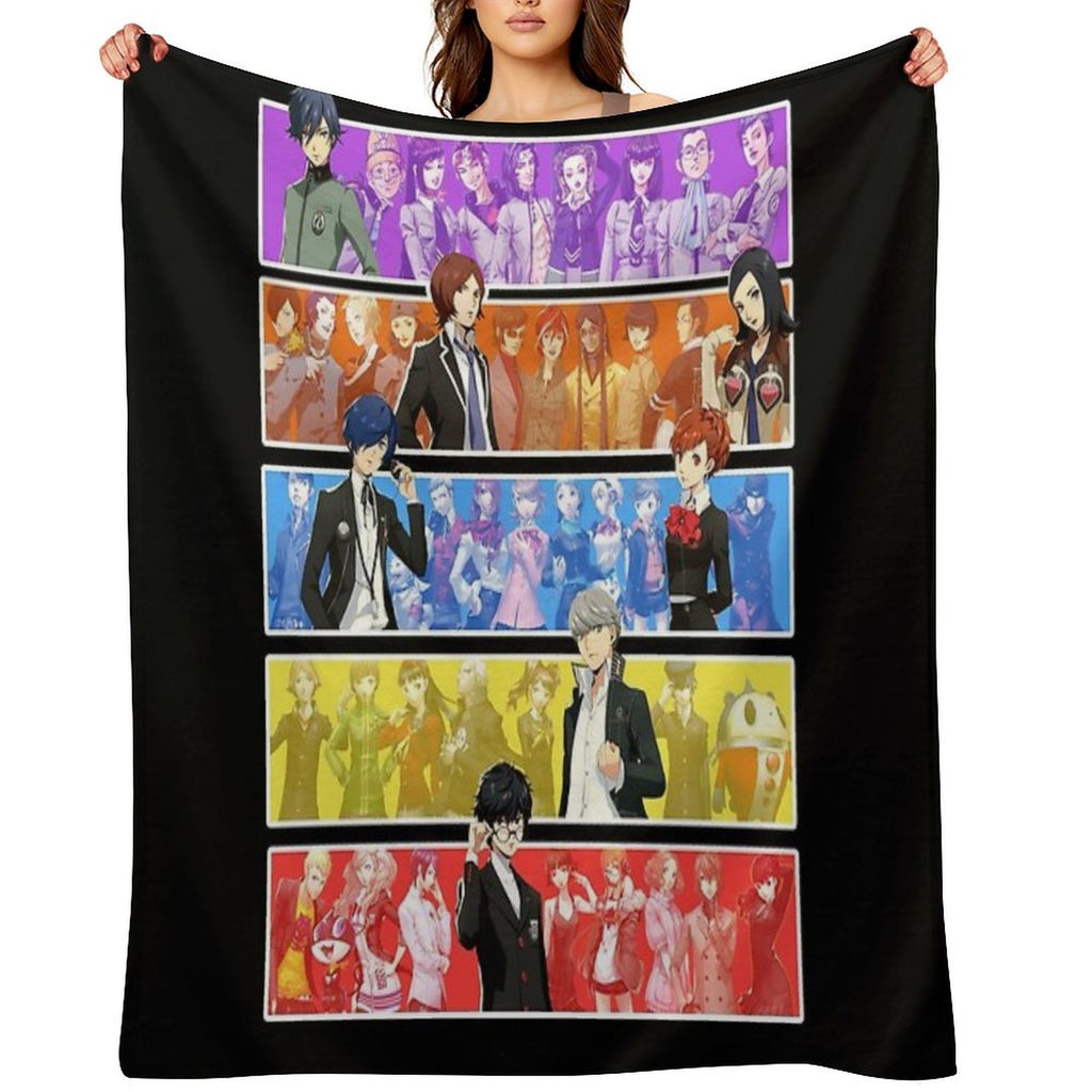 Persona Series Characters Durable Throw Blanket