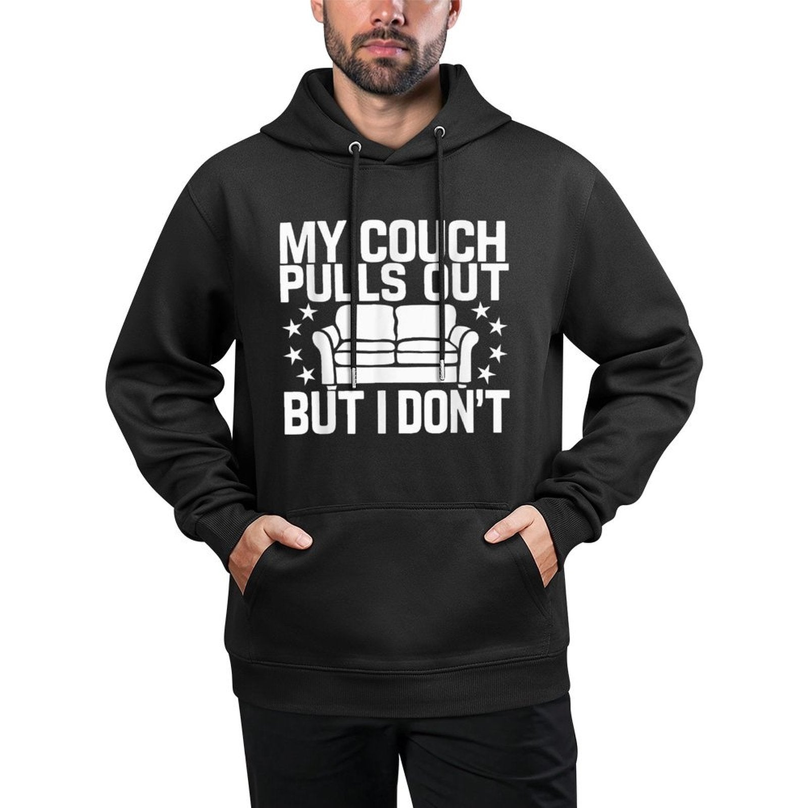 Funny My Couch Pulls Out But I Don't Adult Humor Adjustable Hood Hoodie
