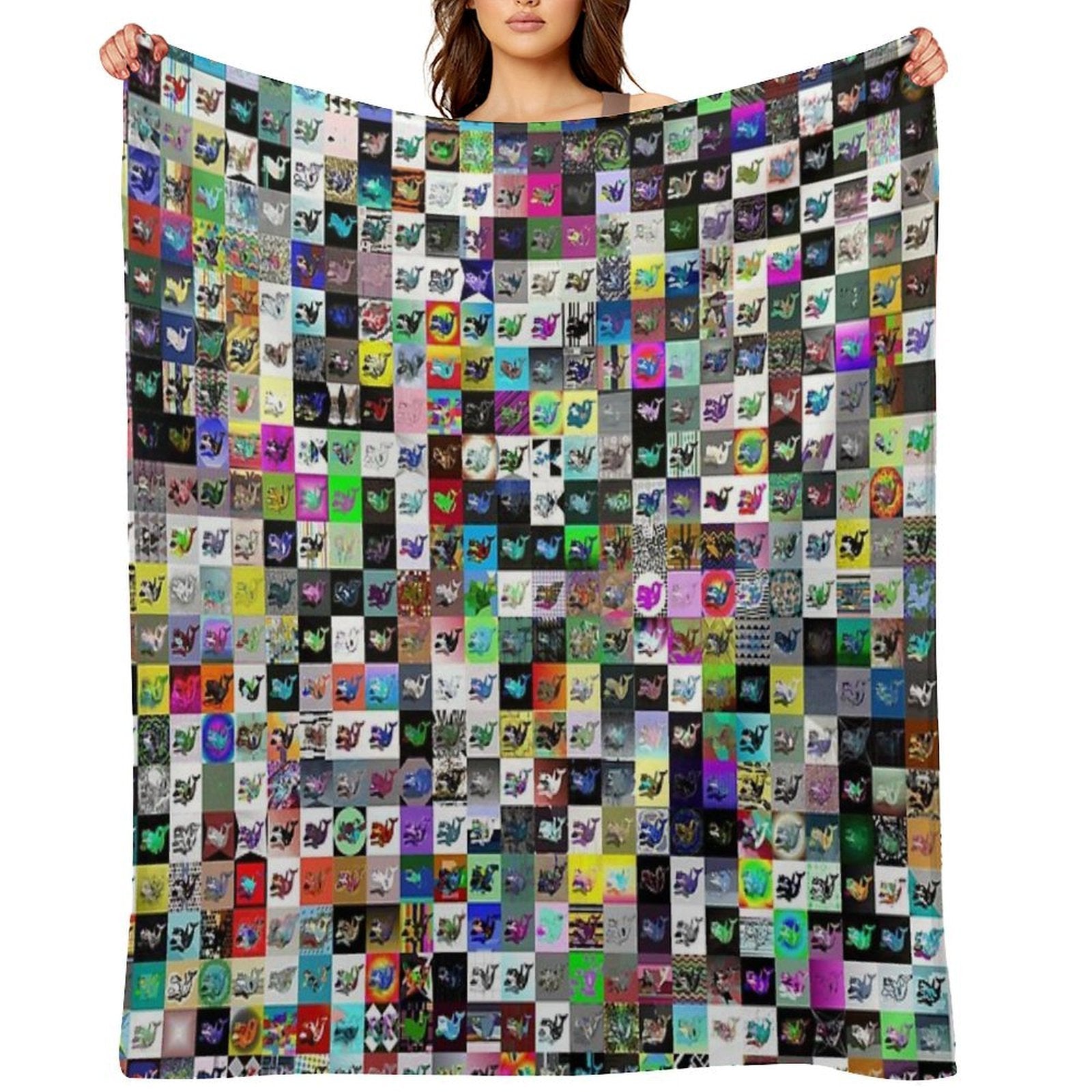 IOTA Whales Shrink-resistant Throw Blanket