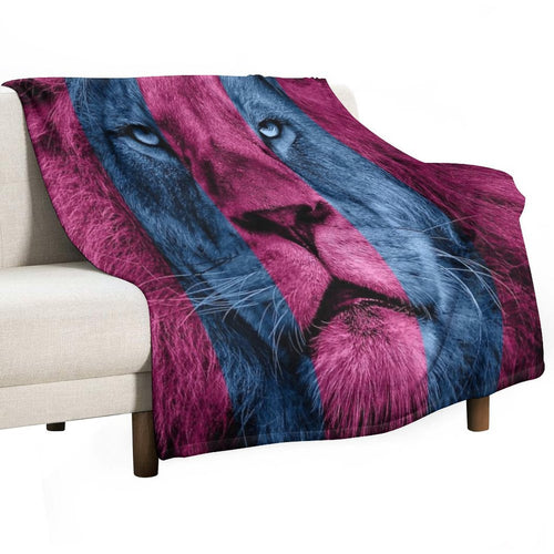 Aston Villa Lion Shrink-resistant Throw Blanket